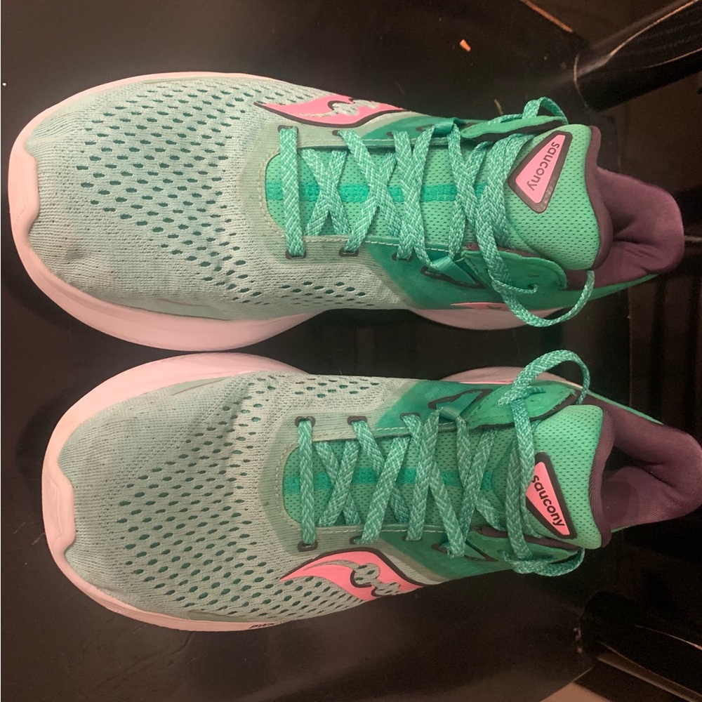 Saucony running shoes, worn only a few times. Size 10 Womens.